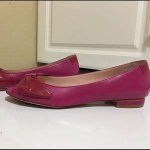 Taryn Rose Peep Toe Flats